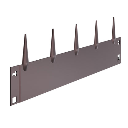 Stålkantlist, 5-pack 39 x 4 tum rostbeständig metallkantlist, böjbar trädgårdskant, kraftig gräsmatta, lätt att installera, rabattgångavdelare brun