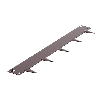 Stålkantlist, 5-pack 39 x 4 tum rostbeständig metallkantlist, böjbar trädgårdskant, kraftig gräsmatta, lätt att installera, rabattgångavdelare brun