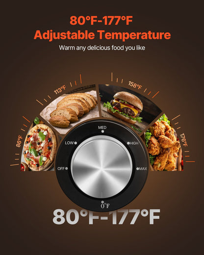 Hot Box Food Warmer, 16-Tier Large Concession Warmer with Water Tray, Glass Single-door and Adjustable Shelves, Stainless Steel Food Warmer Cabinet, Ideal for Storing Pizza, Chicken, Restaurant