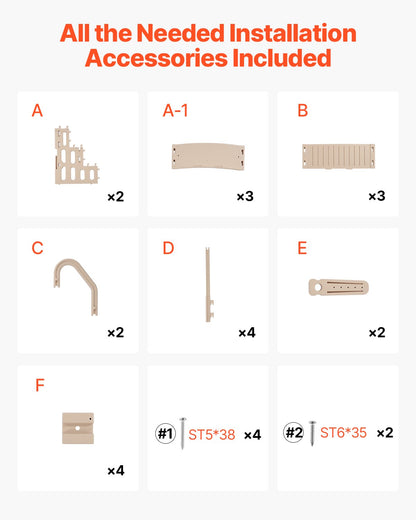Poolstege, 3-stegs dubbla ledstänger med halkfria, kraftiga steg, max lastkapacitet 180 kg, för 90-122 cm nedgrävda och ovanmarkspooler på alla typer av däckytor, taupe