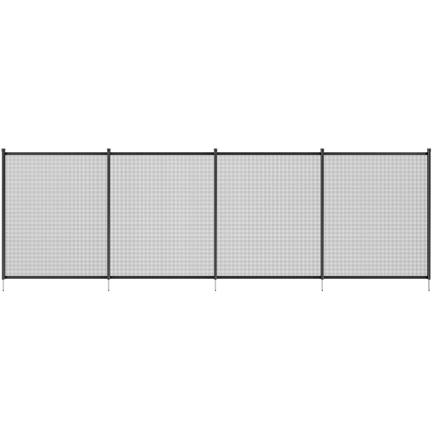 Poolstaket, 1,2 x 14,6 m avtagbart poolstaket för nedgrävda pooler utomhus