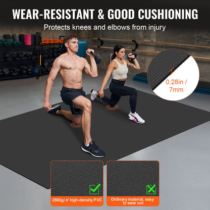 Exercise Mat Non Slip Yoga Mat Gym Fitness Pilate Workout Mat (3x1.8 m)