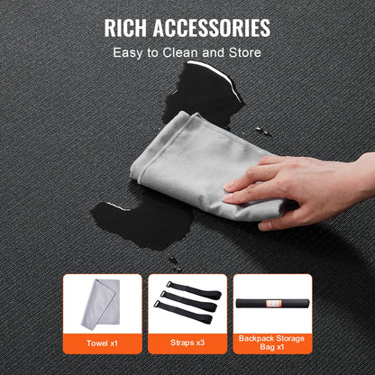 Exercise Mat Non Slip Yoga Mat Gym Fitness Pilate Workout Mat (3x1.8 m)