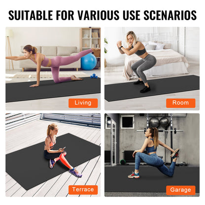 Exercise Mat Non Slip Yoga Mat Gym Fitness Pilate Workout Mat (3x1.8 m)