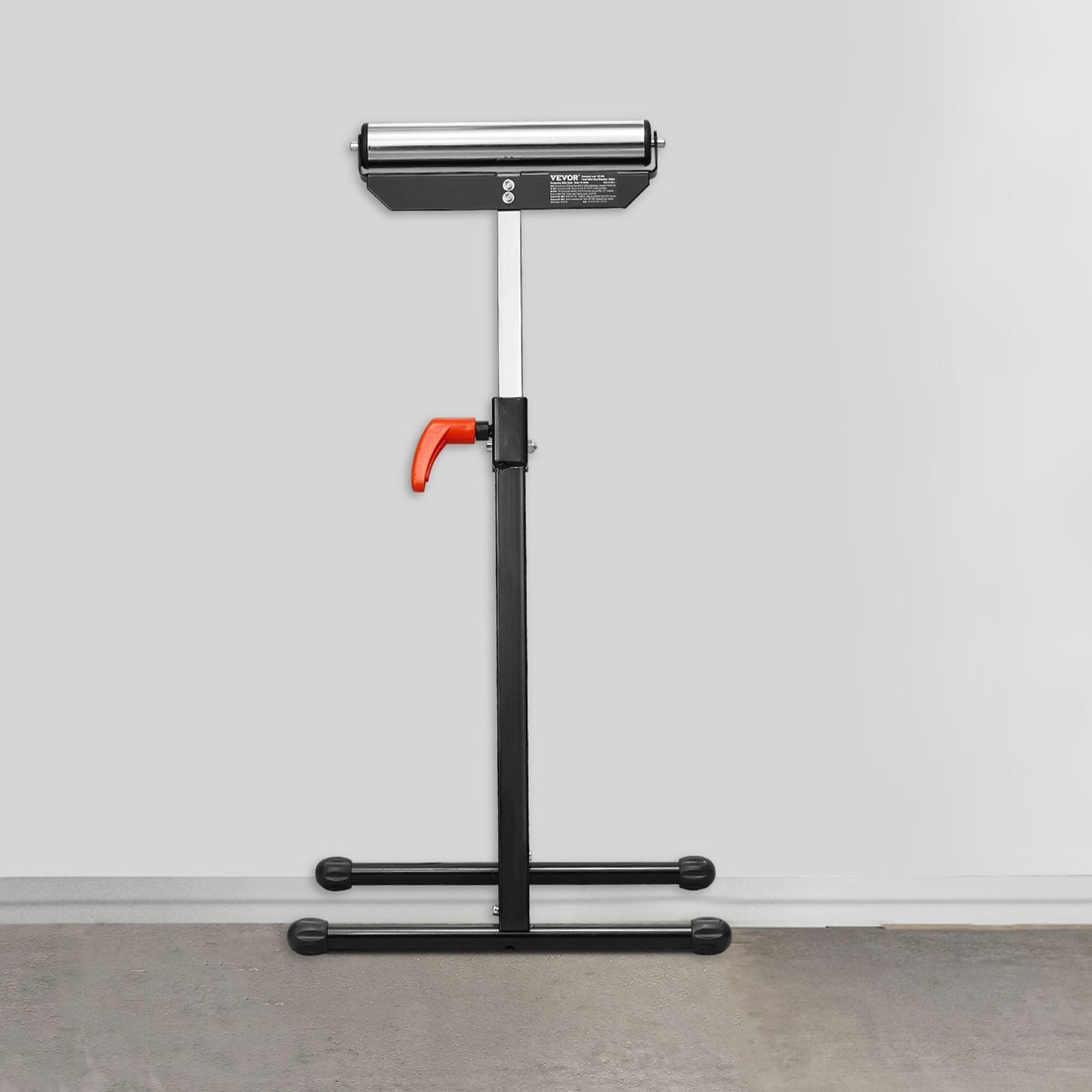 2-Pack Roller Stands, 135 lb Load Capacity, 26.8-42.5" Adjustable Height, Folding Heavy Duty Design with 11.5 in Polished Steel Roller Head, for Table Saw Outfeed Woodworking Extension Support