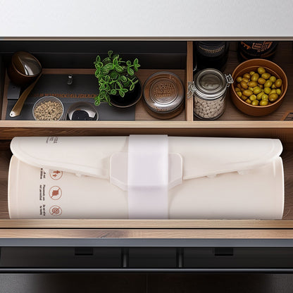 Electric Warming Tray, Food Warming Mat for Buffet, Rollable & Portable Silicone Food Warmer with 4 Adjustable Temperature Settings, Auto Shut-Off & Child Lock, Perfect for Parties, Catering