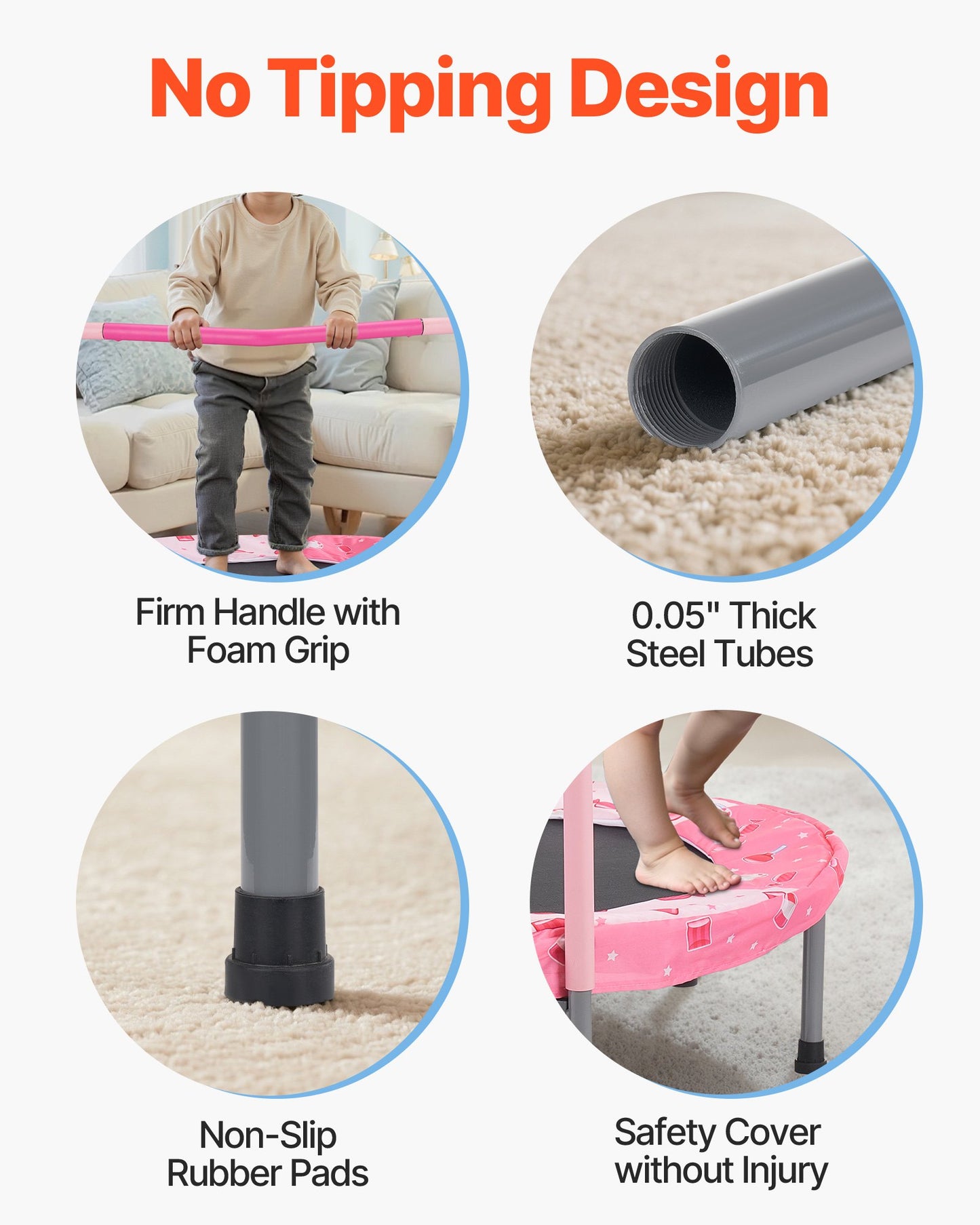 90 cm barnstudsmatta, 1 meter inomhus- och utomhusstudsmatta, hopfällbar ministudsmatta med handtag, rebounderstudsmatta för småbarn, födelsedagspresent till barn från 3 år, pojkar och flickor för skojs skull, röd