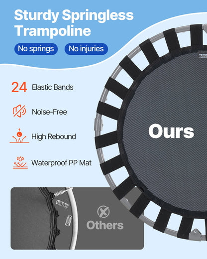 90 cm barnstudsmatta, 1 meter inomhus- och utomhusstudsmatta, hopfällbar ministudsmatta med handtag, rebounderstudsmatta för småbarn, födelsedagspresent till barn från 3 år, pojkar och flickor för skojs skull, röd