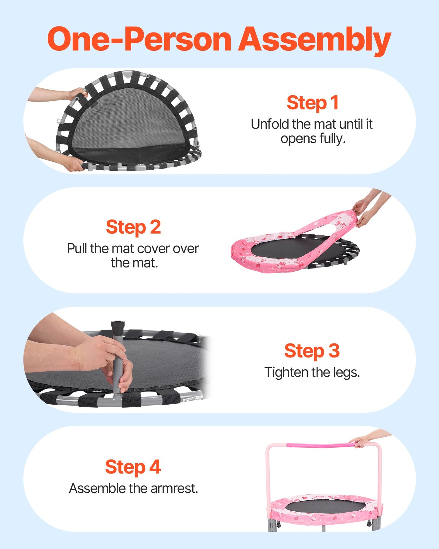 90 cm barnstudsmatta, 1 meter inomhus- och utomhusstudsmatta, hopfällbar ministudsmatta med handtag, rebounderstudsmatta för småbarn, födelsedagspresent till barn från 3 år, pojkar och flickor för skojs skull, röd