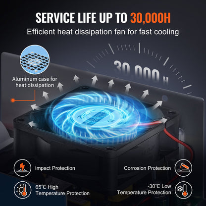 CO2-laserströmförsörjning, 40W, strömförsörjning för 40W laserrör, konstant strömskydd, öppen kretsskydd, snabb värmeavledning, kompatibel med lasergravörer och -skärare från flera märken