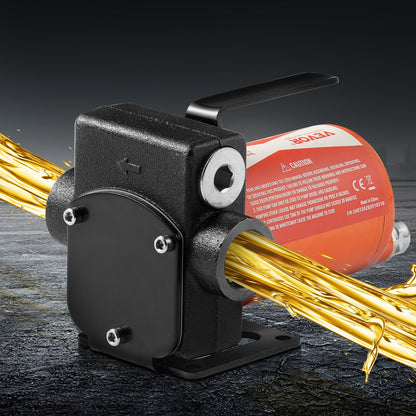 Fuel Transfer Pump, 12V DC 19L/min(5.3 GPM) 75W(1/10 HP), Portable Electric Diesel Transfer Pump with Auto Shut-Off Fuel Nozzle, Long Inlet & Outlet Hose for Gasoline, Diesel, Kerosene, Methanol Blends