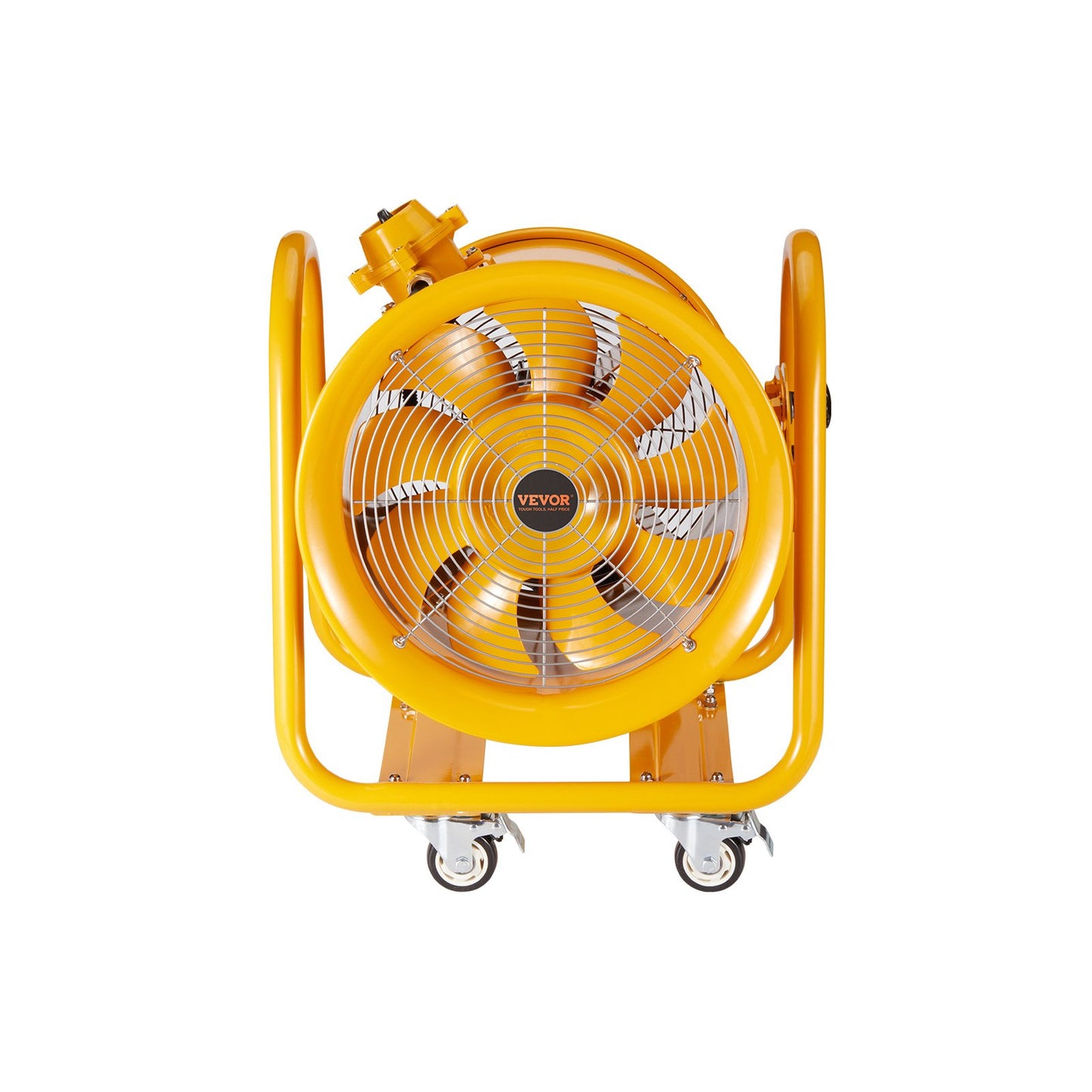 Portable Ventilator, 406.4mm Heavy Duty Cylinder Fan, 1100W Strong Shop Exhaust Fan 4240CFM, 5m Power Cord (No charging head), Industrial Utility Blower for Sucking Dust, Smoke Home/Workplace