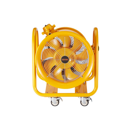 Portable Ventilator, 406.4mm Heavy Duty Cylinder Fan, 1100W Strong Shop Exhaust Fan 4240CFM, 5m Power Cord (No charging head), Industrial Utility Blower for Sucking Dust, Smoke Home/Workplace