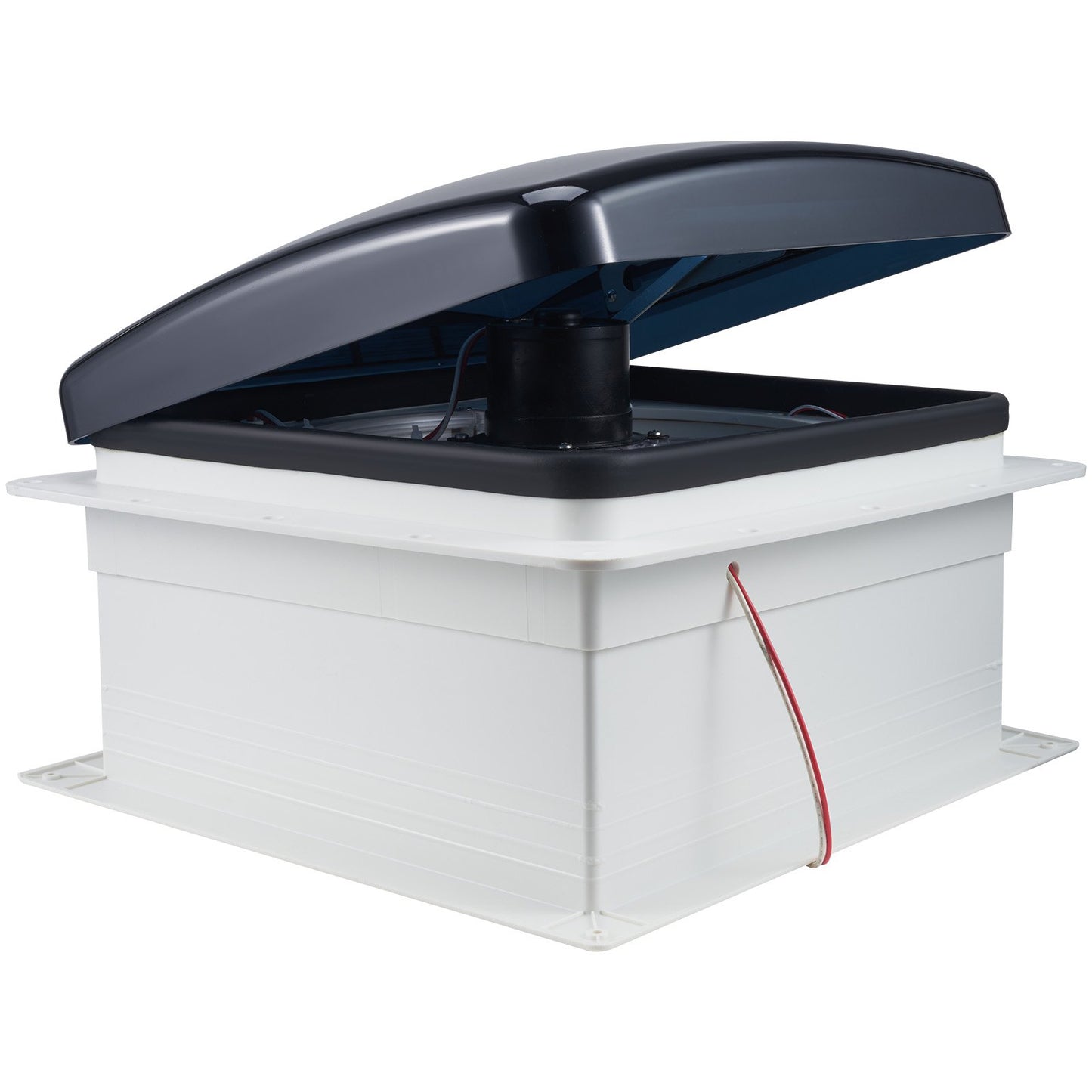 RV Vent Fan, 14 inch RV Roof Vent Fan 12V, Powerful 10-Speed Reversible Fan with Remote Control, Built-in DC Motor, Power Top Lid,12 inch Fan Blade,Fits 14 x14 inch Roof Openings