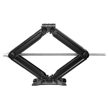 9000 lbs RV Scissor Jacks, 4-23.4 in RV Stabilizer Leveling Scissor Jacks, Set of 2, Heavy Duty Stabilizer Jack with Crank Handle, Socket and Bubble Levels, Not Easily Bent or Deformed