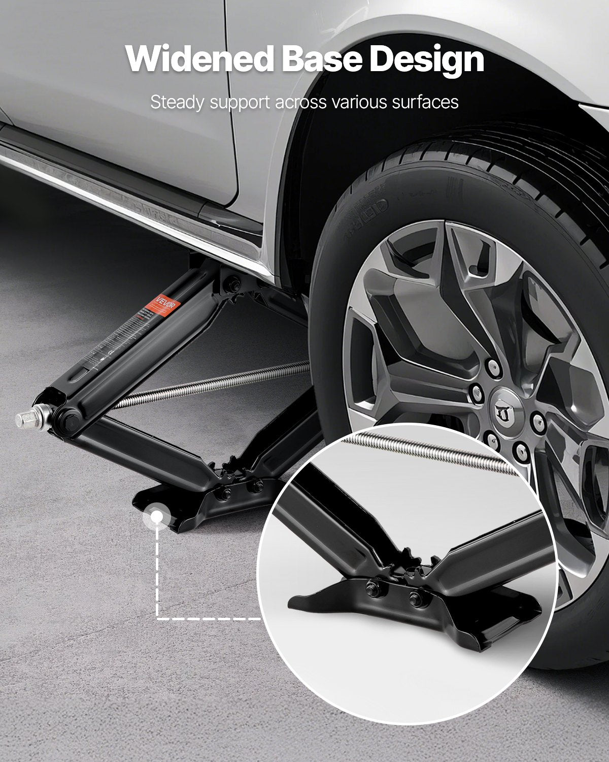 5000 lbs RV Scissor Jacks, 4-23.4 in RV Stabilizer Leveling Scissor Jacks, Set of 4, Heavy Duty Stabilizer Jack with Crank Handle, Socket and Bubble Levels, Not Easily Bent or Deformed