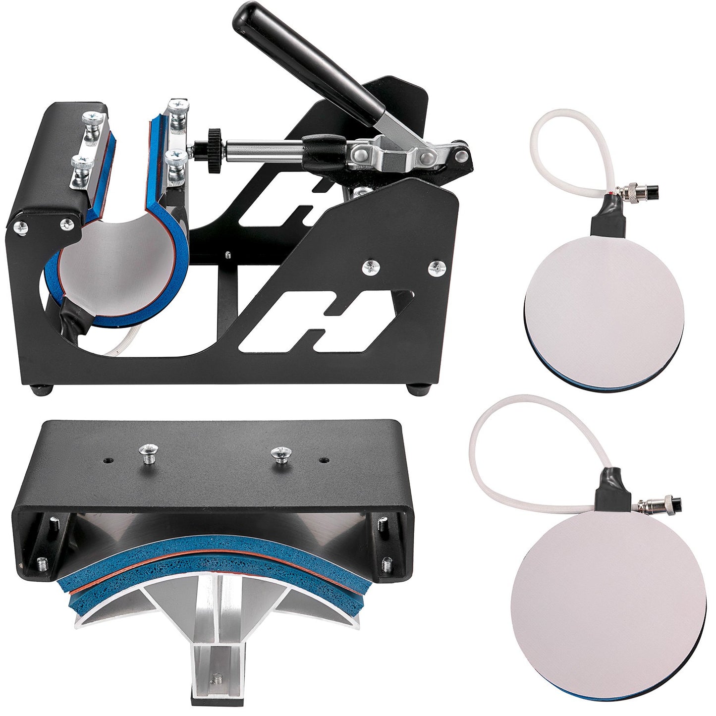 VEV värmepress 5 i 1 värmepressmaskin 38x30cm T-shirtpress muggtryckmaskin multifunktionell värmeöverföringsmaskin för T-shirt mugg hattplåt överföringsskrivare