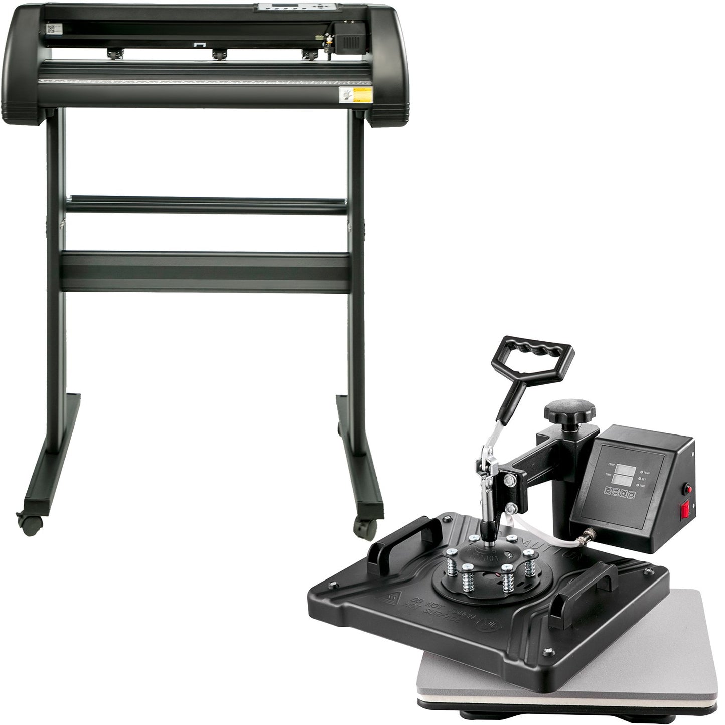 5in 1 Digital 15"x12" Heat Press&34" Vinyl Cutter w/ Signmaster Software