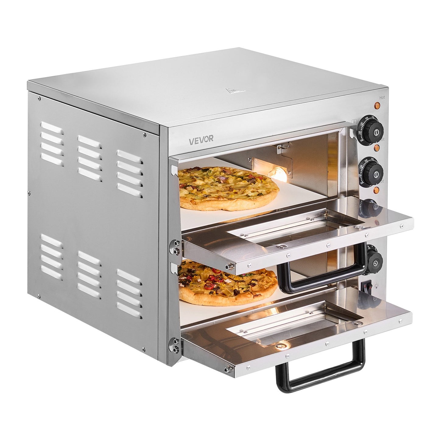 Commercial Countertop Pizza Oven Electric Pizza Oven for 35.6 cm Pizza Indoor
