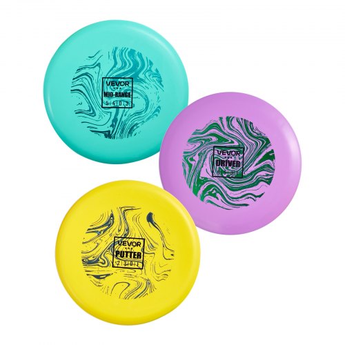 Disc Golf Set, 3 Pack Disc Golf Starter Set, Beginners Flying Discs for Full-Body Strength Training, with Putter, Mid-Range, Driver, PDGA Approved, for Outdoor Backyard, Lawn, Beach, and Park
