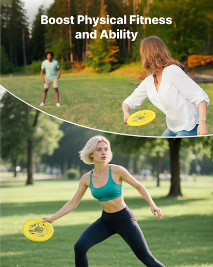 Disc Golf Set, 3 Pack Disc Golf Starter Set, Beginners Flying Discs for Full-Body Strength Training, with Putter, Mid-Range, Driver, PDGA Approved, for Outdoor Backyard, Lawn, Beach, and Park