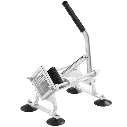 Commercial Vegetable Slicer, 1/4 inch Fruit Slicer, Stainless Steel and Aluminum Alloy Vegetable Cutter Slicer Machine, Manual Slicer with Non-slip Feet, for Radishes, Onions, Potatoes, Lemons