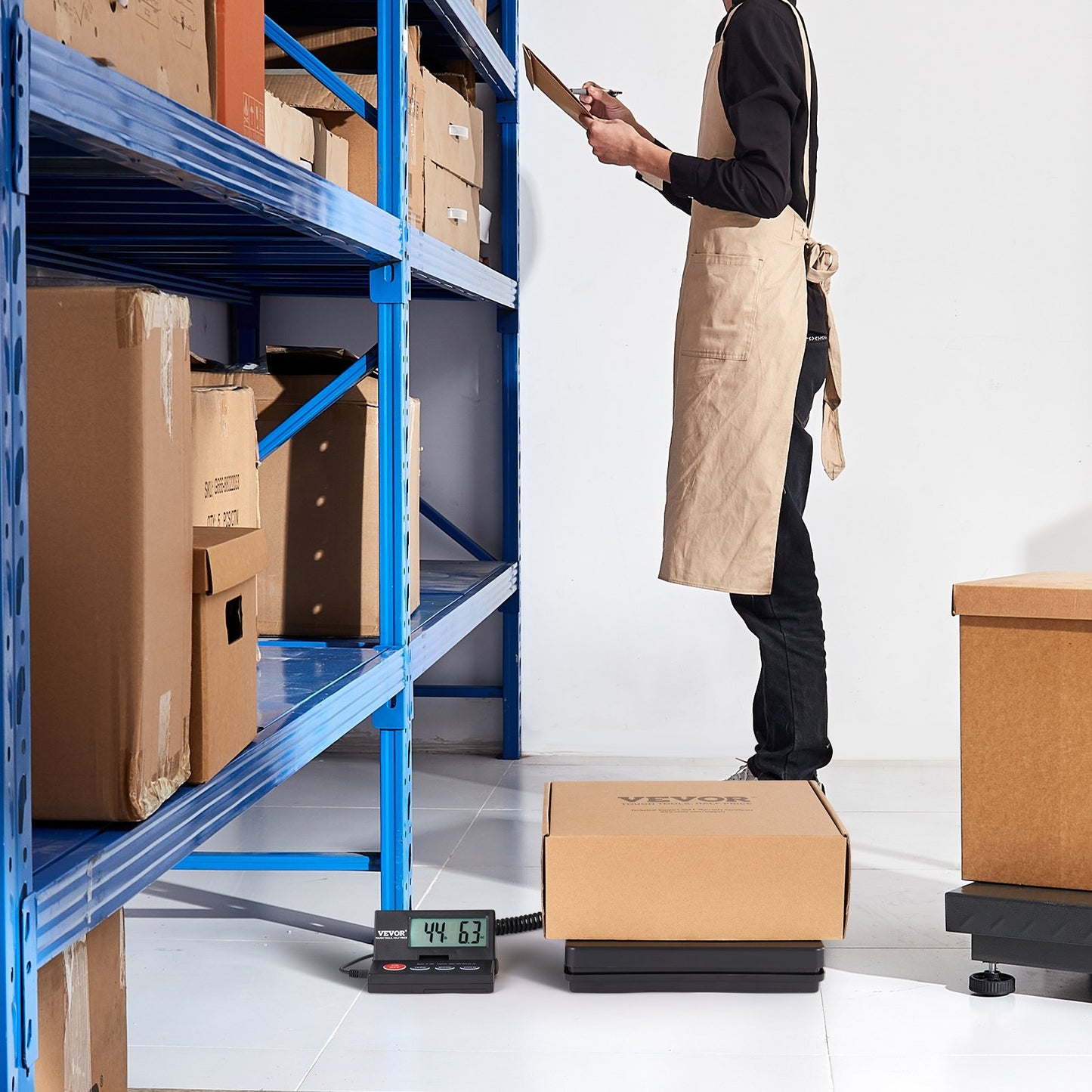 Shipping Scale Digital Postal Scale 49.9 kg x 2 g, AC/DC Package LCD