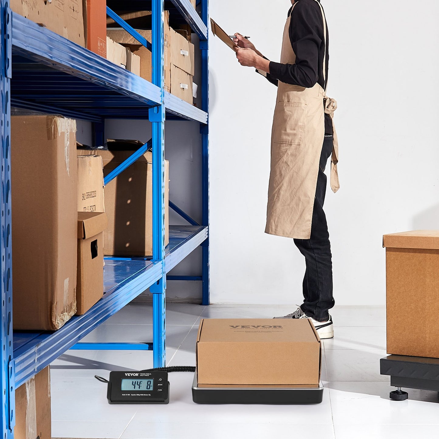 Shipping Scale Digital Postal Scale 199.6 kg x 48 g, AC/DC Package LCD