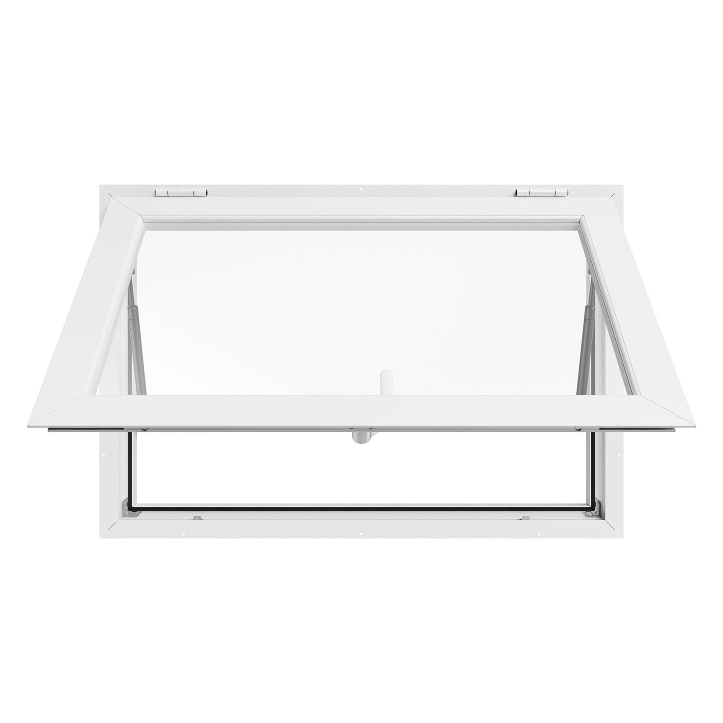 Concession Window 92x61 cm, Aluminum Alloy Frame Service Window for Food Truck, Up to 85 Degrees Stand Serving Window with Awning Door and Drag Hook, Rainwater Resistant for Concession Trailers