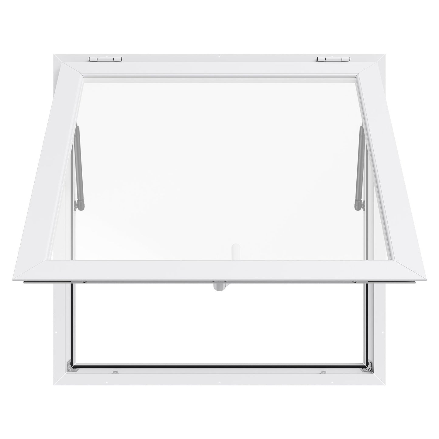 Concession Window 92x92 cm, Aluminum Alloy Frame Service Window for Food Truck, Up to 85 Degrees Stand Serving Window with Awning Door and Drag Hook, Rainwater Resistant for Concession Trailers