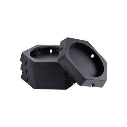 RV Leveling Pads, 4-Pack Rubber Trailer Jack Pads, Each with 5000 lbs Capacity, Jack Stabilizer Padding with Large Surface Area, Ideal for 10" Round Feet, 5th Wheels Class A/C Motorhomes Camper