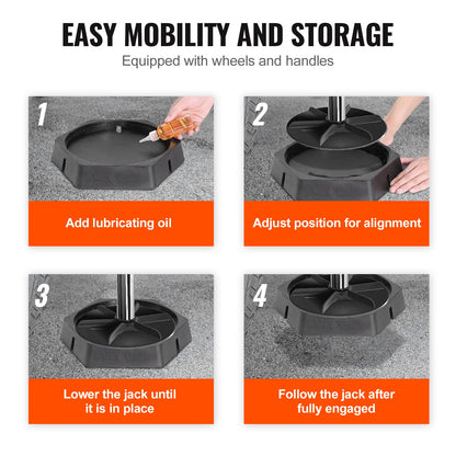 RV Leveling Pads, 9 Inch Round Landing Feet, Permanent Attached Jack Stabilizers, Rubber Jack Pads, 5000 lbs Capacity per RV Jack Pad, 5th Wheels, Travel Trailers, Class A/C Motorhomes (4-Pack)