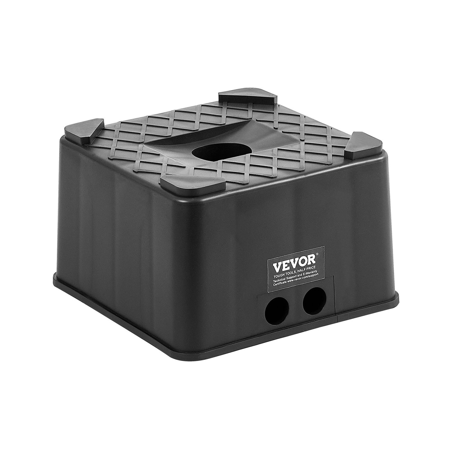 Trailer Jack Block, 6" High Heavy Duty RV Leveling Block with 6000 lbs Capacity, RV Jack Stand, Motorcycle Stand, Stool, Camper Accessories for Travel Trailers, 5th Wheels Class A/C Motorhomes