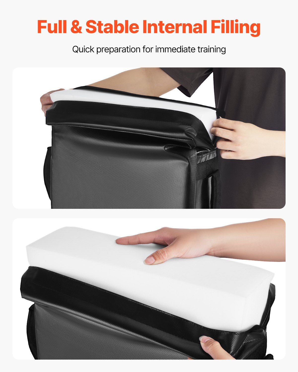 Blockeringsdocka för fotboll, 24x16 tum blockeringsdynor, sparkskydd med handtag, tacklingsdocka med hög densitet, kraftig träningsutrustning för basket, hockey, lacrosse, svart, 1 st