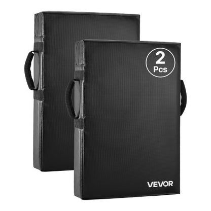 Fotbollsblockdocka, 24x16 tum blockeringsdynor, sparkskydd med handtag, högdensitets svamptackledockor, kraftig träningsutrustning för baskethockey, lacrosse, svart, 2 st