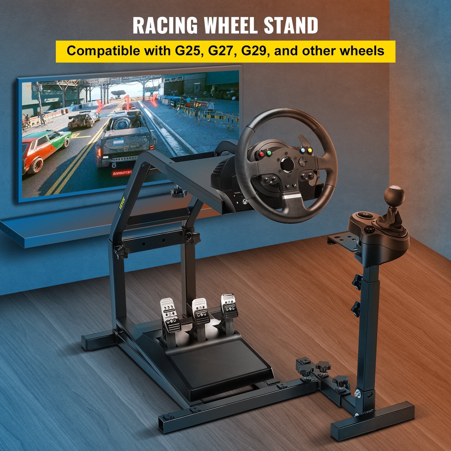 G29, G27 and G25 Racing Simulator Steering Wheel Stand GT Racing Simulator Steering Wheel Stand,Wheel Support and Pedal not Included