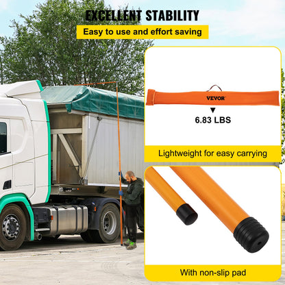 Load Height Measuring Stick, 20\' Sturdy Fiberglass Truck Height Stick with Adjustable Pole, Non-conductive Truck Height Measuring Stick with Carrying Bag, Height Stick for Trucks, Car Haulers