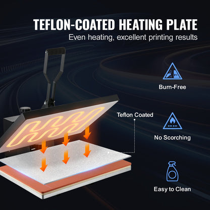 Värmepress 16 x 24 tum/40,6 x 61 cm sublimeringsskrivare transfer för gör-det-själv-t-shirt