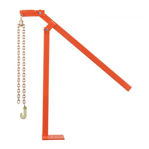 78 cm T Post Puller, Heavy Duty Fence Post Puller with 109.2 cm Lifting Chain, Rust-Resistant Steel, Labor-Saving T-Post Remover Tool for Round Fence Posts, Sign Posts & Tree Stumps