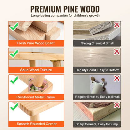 Sensoriskt bord och stolar, aktivitetsbord för småbarn med 2 pallar, 2 förvaringsfack och pappersrullhållare, sand- och vattenbord för inomhus-/utomhuslek, sensoriskt bord i trä för barn - present till pojkar och flickor