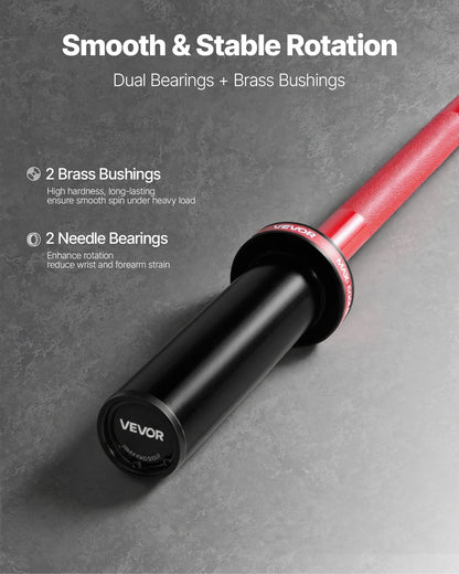 120 cm skivstång, passar 5 cm viktskivor, skivstång med räfflat grepp för styrketräning, tyngdlyftning, knäböj, marklyft, bänkpress, curl, overheadpress, 226 kg kapacitet