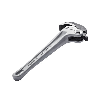 Pipe Wrench, 14" Aluminum Straight Pipe Wrench, Automatic Jaw Adjustment, Adjustable Plumbing Wrench, Easy to Carry, Ergonomic Handle, Hangable Design, for Water Pipes, Automotive Repairs