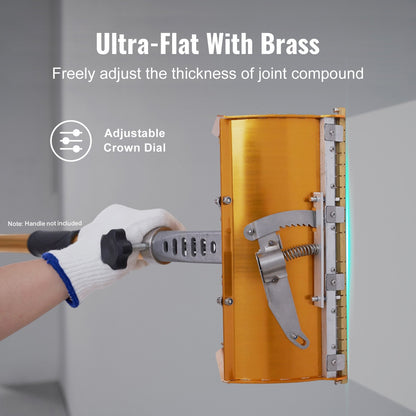 Plan gipslåda, 25 cm bred, snabb rengöring, aluminiumbeläggningslåda för gipsskivor, gipsskivor, gipsskivor, extra stänkskydd, 2 extra rostfria stålblad (25/30 cm)