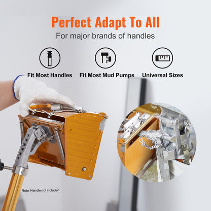 Plan gipslåda, 25 cm bred, snabb rengöring, aluminiumbeläggningslåda för gipsskivor, gipsskivor, gipsskivor, extra stänkskydd, 2 extra rostfria stålblad (25/30 cm)