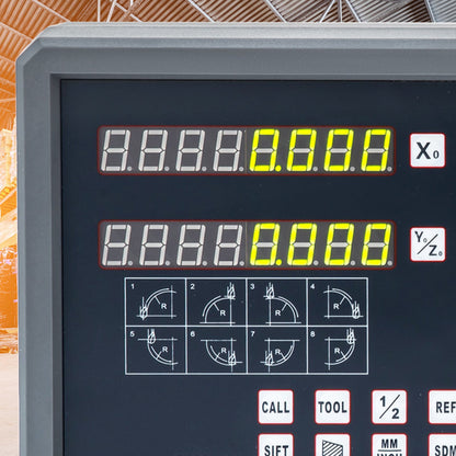 2 Axis Digital Readout DRO Display 1000mm and 250mm Travel Length Precision Linear Scale Axis Digital Readout