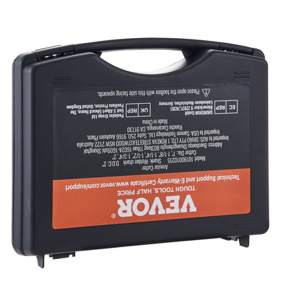 Annular Cutter Set, 6 pcs Universal Shank Mag Drill Bits, 5.1 cm Cutting Depth, 2.5 to 5.1 cm Cutting Diameter, M2AL High-Speed Steel, with 2 Pilot Pins and Portable Case, for Using with Magnetic Drills