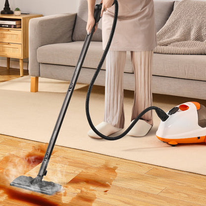 Steam Cleaner, Multipurpose Powerful Steamer with 23 Accessories, Steamer Cleaing with Extra-Long Power Cord, 88 oz Tank and Portable Handle, for Grout, Tile, Floors, Appliances, Home & Car