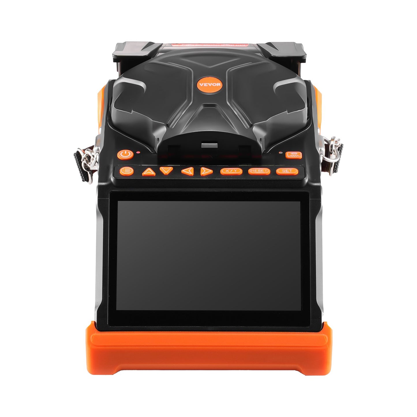 Fiber Fusion Splicer 6 Motors, Core & Clad Alignment Fibers Optic Splicer with 6s Fast Splicing and 13s Heating, 5" Touch Screen, 3 in 1 Fiber Holder, 7800mAh Battery for SM MM DS NZDS Fibers