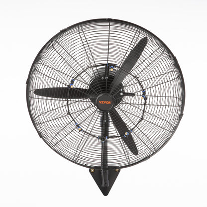 Mist Fan, 24.2 inch Oscillating Waterproof Fan, 3 Speeds, 7000 CFM, Commercial or Residential Fan for Cooling Warehouse, Greenhouse, Workshop