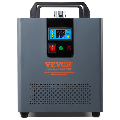 Industriell vattenkylare, KH-6000, 200W industriell vattenkylare kylsystem med kompressor 12 liters vattentankkapacitet 7,8 l/min max flödeshastighet, för CO2-lasergraveringsmaskin kylmaskin